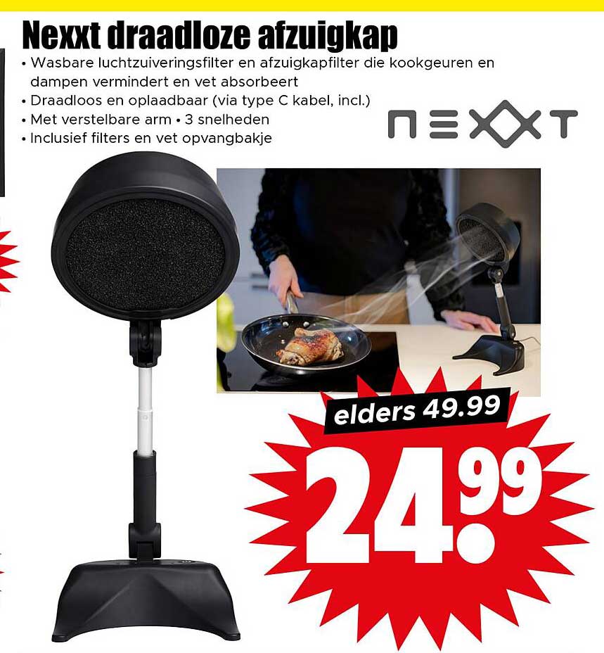 Nexxt draadloze afzuigkap