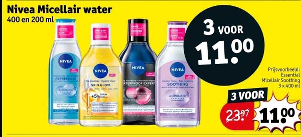 Nivea Micellair water 400 en 200 ml