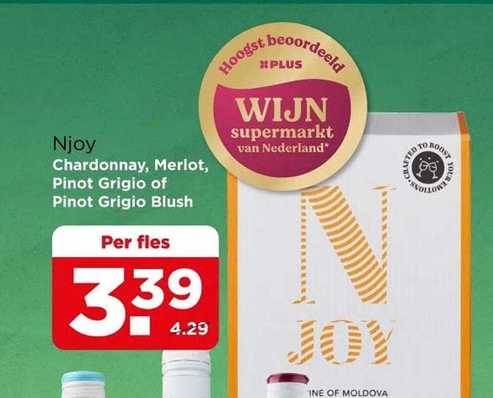 Njoy Chardonnay, Merlot, Pinot Grigio of Pinot Grigio Blush