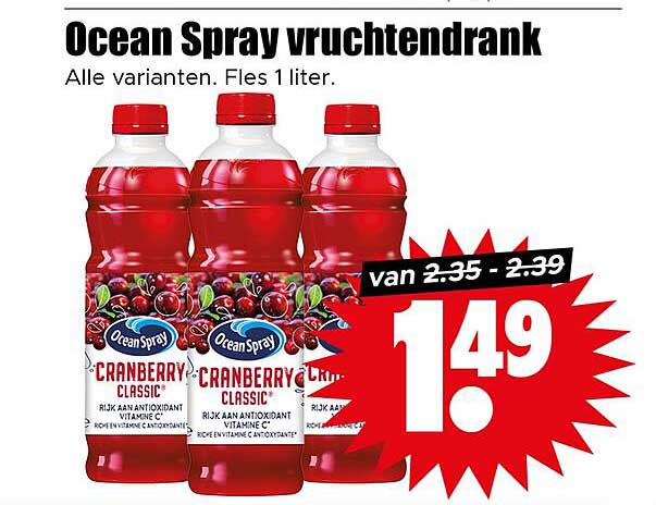 Ocean Spray vruchtendrank