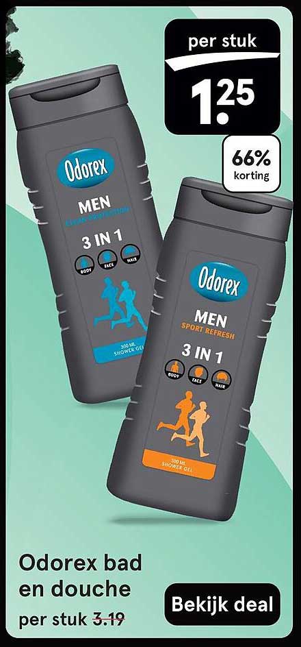 Odorex bad en douche