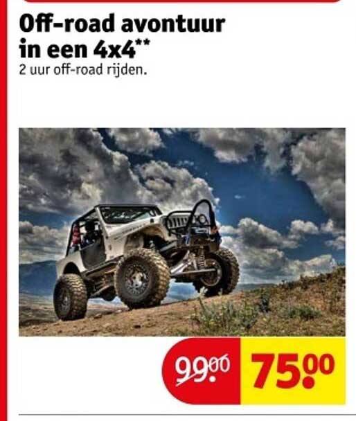 Off-road avontuur in een 4x4**
