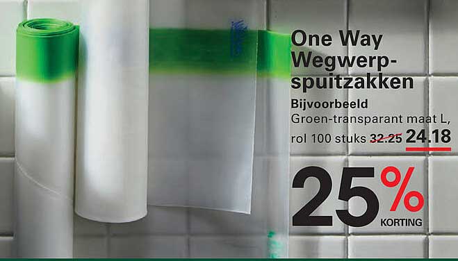 One Way Wegwerp-spuitzakken