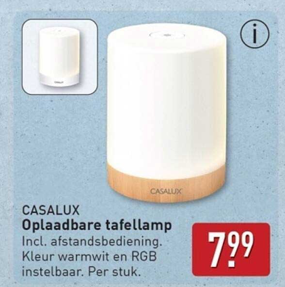 Oplaadbare tafellamp