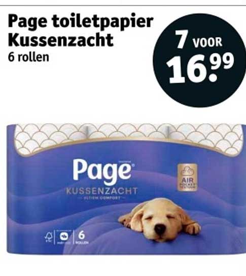 Page toiletpapier Kussenzacht