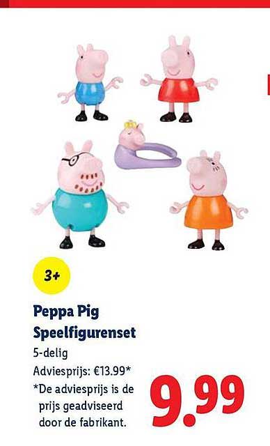 Peppa Pig Speelfigurenset 5-delig