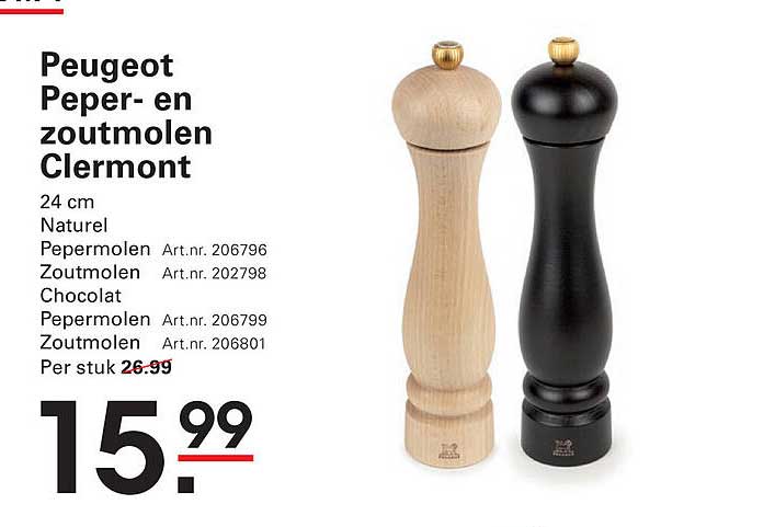 Peugeot Peper- en zoutmolen Clermont