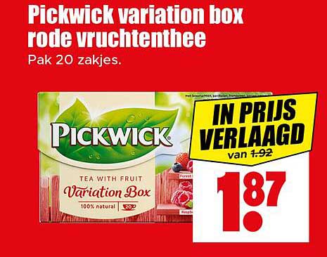 Pickwick variation box rode vruchtenthee
