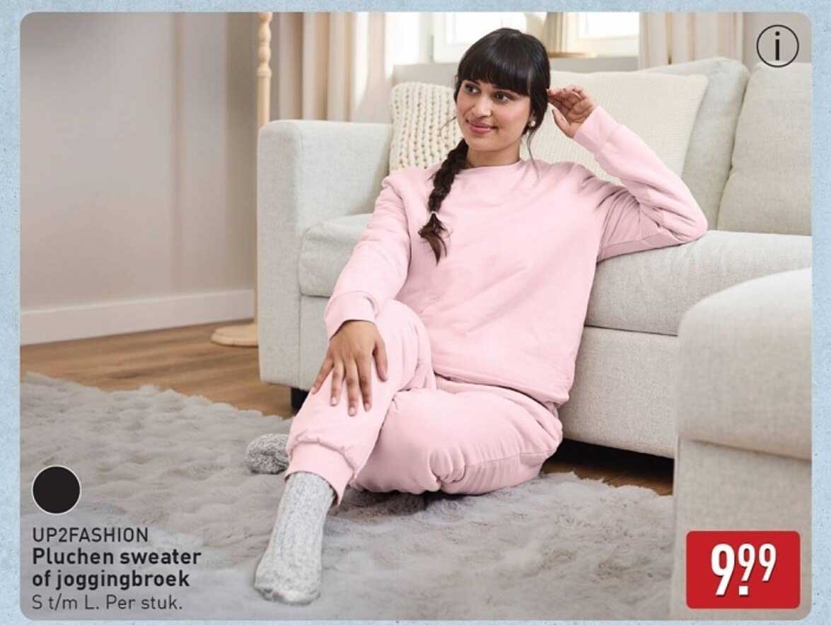 Pluchen sweater of joggingbroek