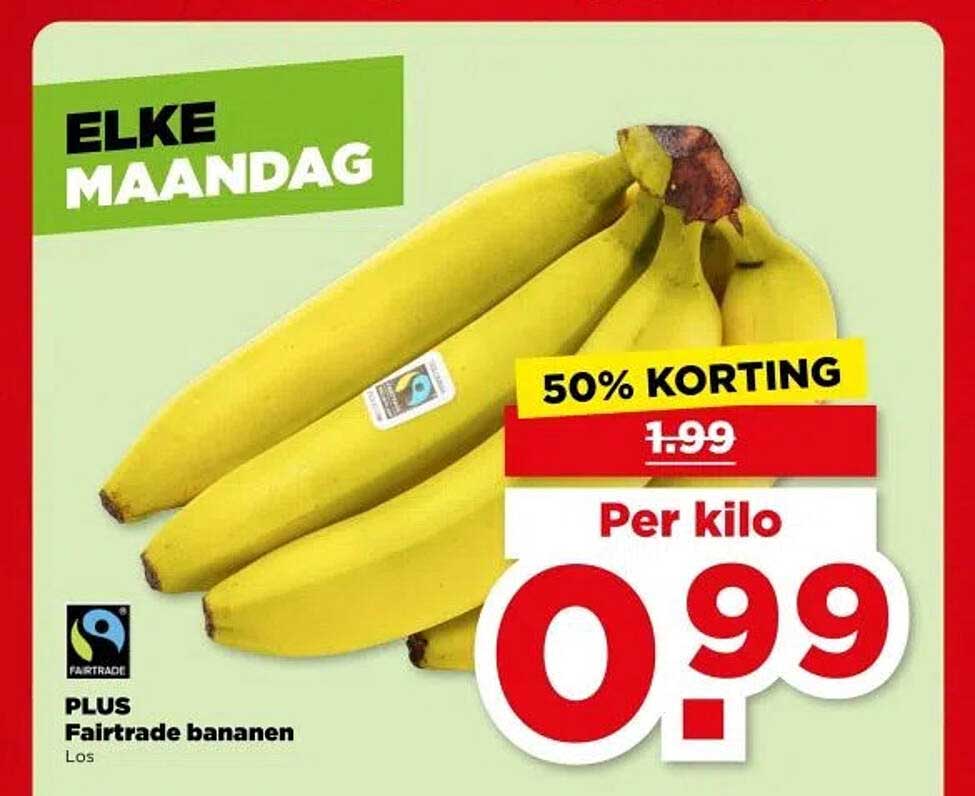 PLUS Fairtrade bananen