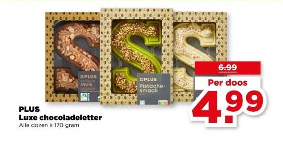 PLUS Luxe chocoladeletter