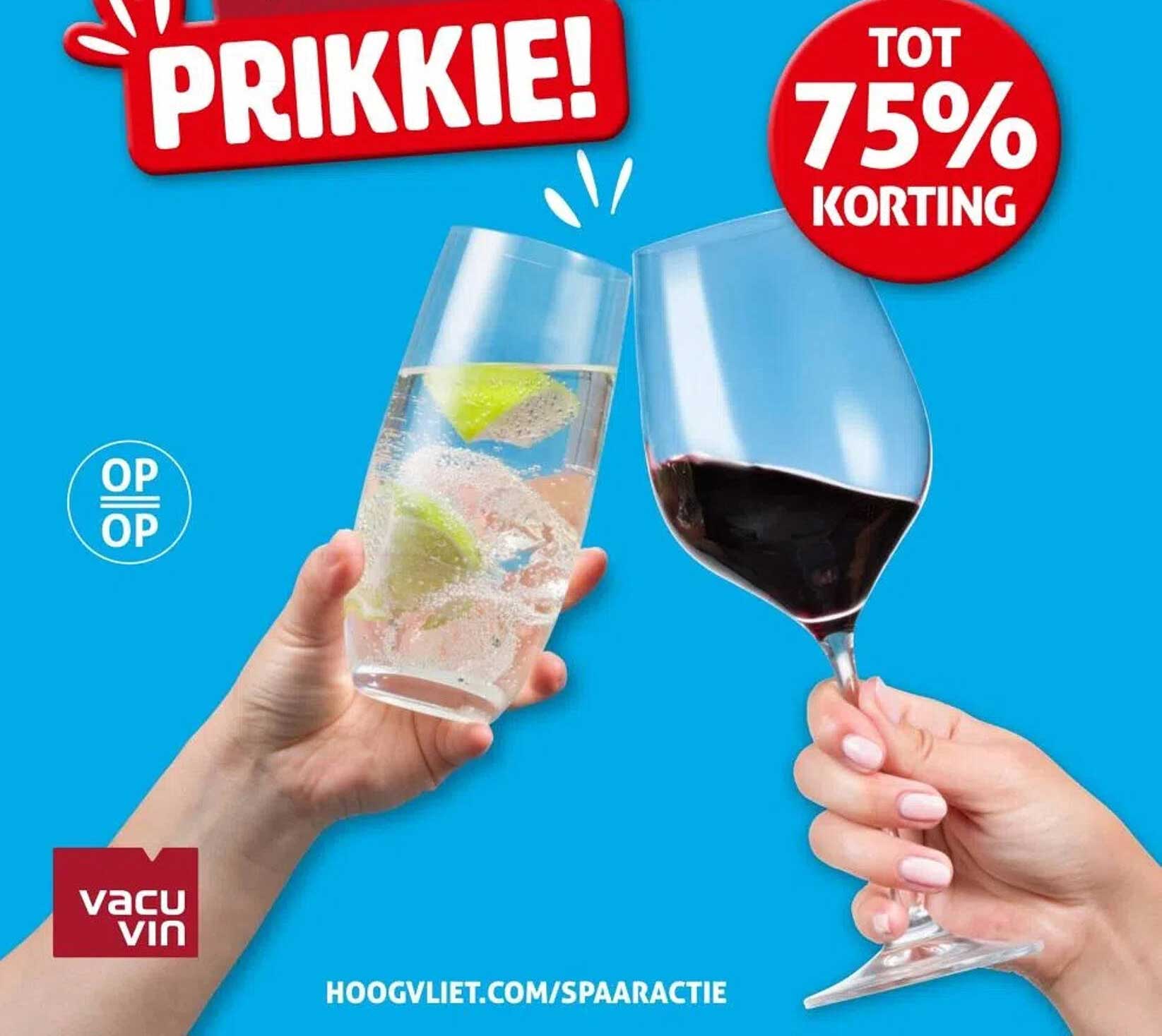 PRIKKIE! Tot 75% korting
