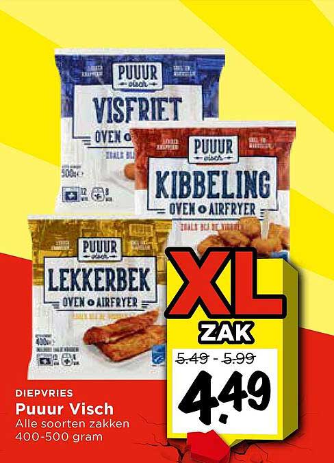 Puur Visch - Alle soorten zakken 400-500 gram