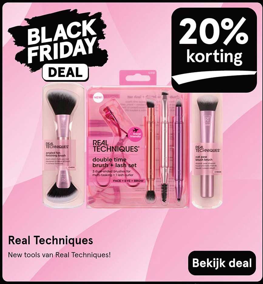 Real Techniques double time brush + lash set
