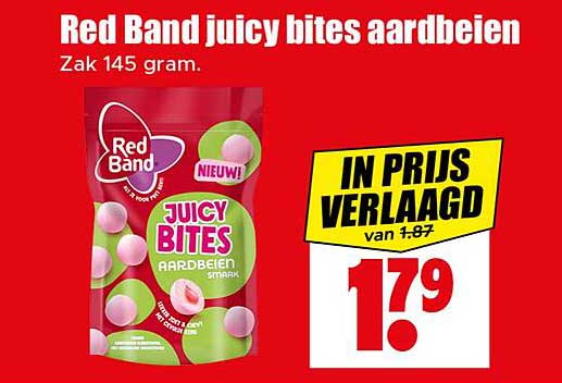 Red Band juicy bites aardbeien