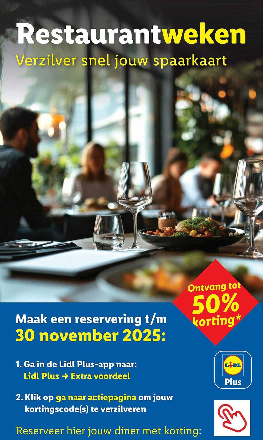 Restaurantweken - Ontvang tot 50% korting!