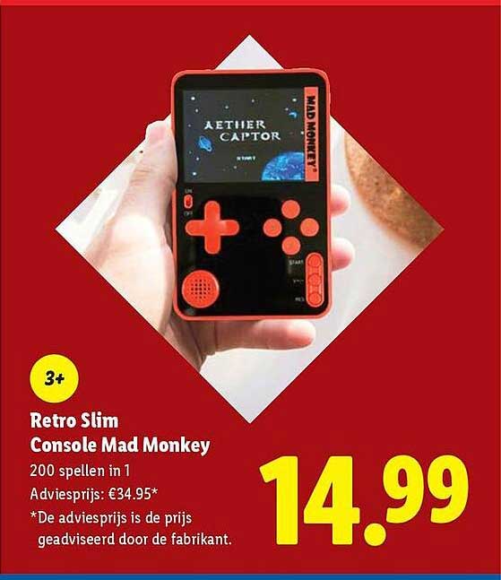 Retro Slim Console Mad Monkey