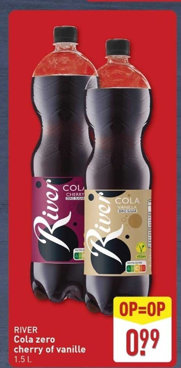 RIVER Cola zero cherry of vanilla 1.5 L