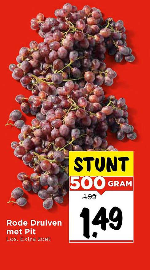 Rode Druiven met Pit