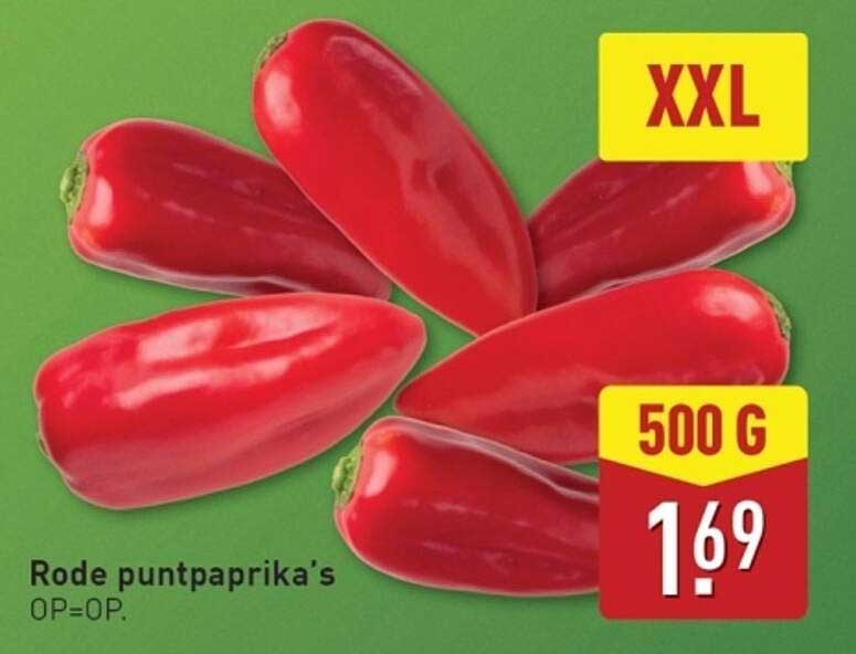 Rode puntpaprika's