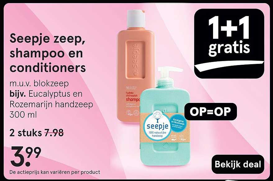 Seeple zeep, shampoo en conditioners