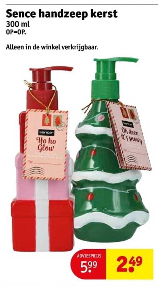 Sence handzeep kerst