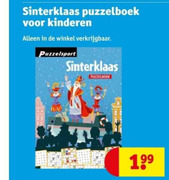 Sinterklaas puzzelboek voor kinderen