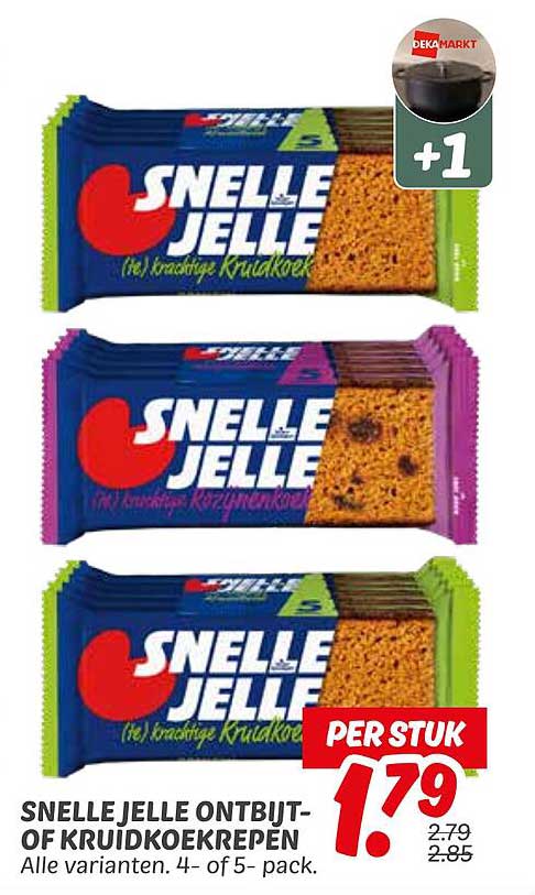 SNELLE JELLE ONTBIJT- OF KRUIDKOEKREPEN