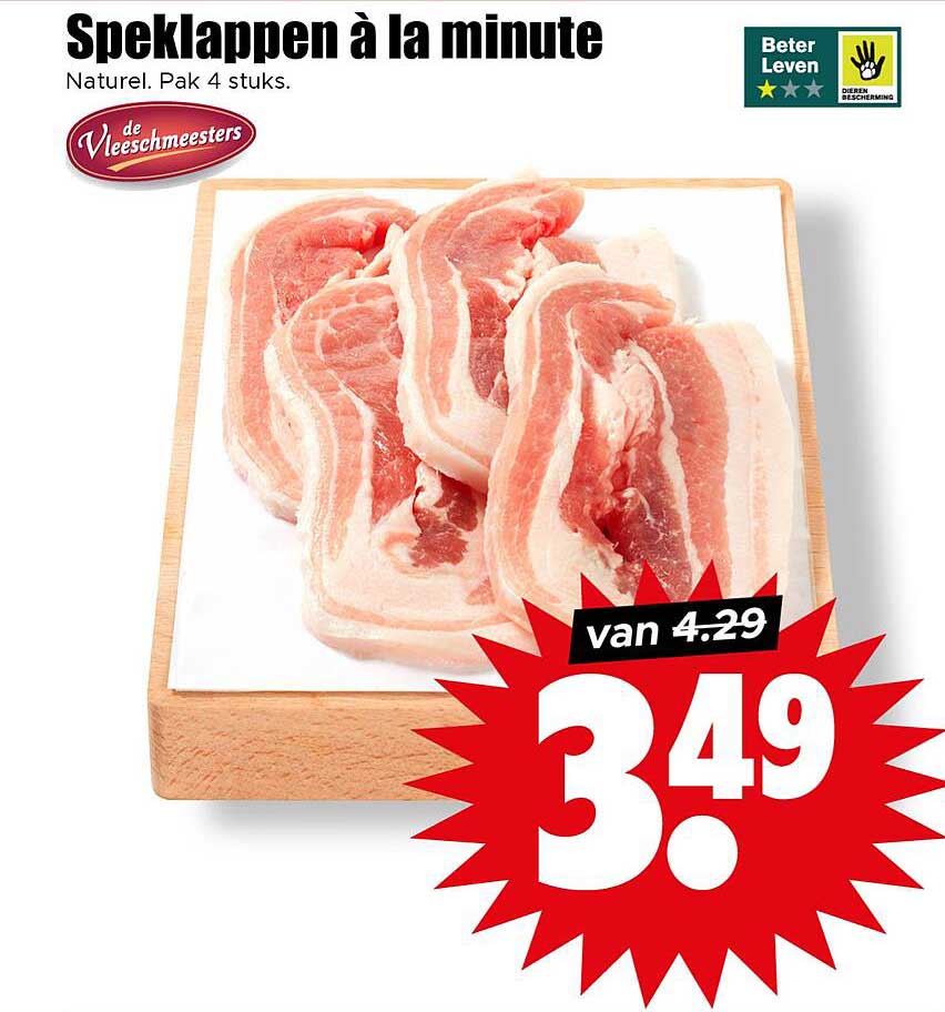 Speklappen à la minute