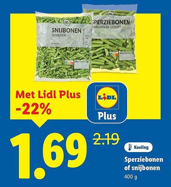 Sperziebonen of snijbonen 400 g