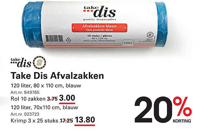 Take Dis Afvalzakken