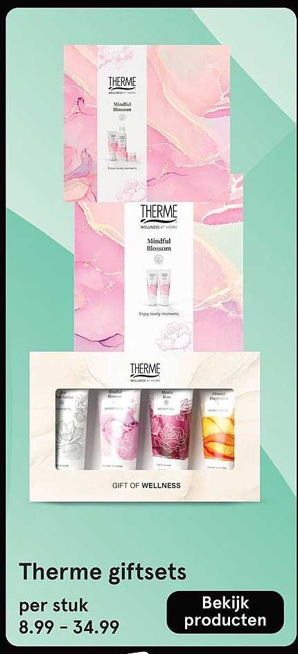 Therme giftsets per stuk 8.99 - 34.99