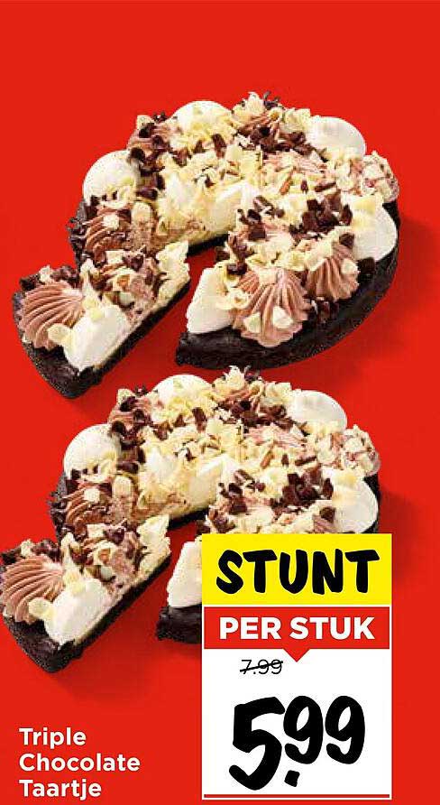 Triple Chocolate Taartje