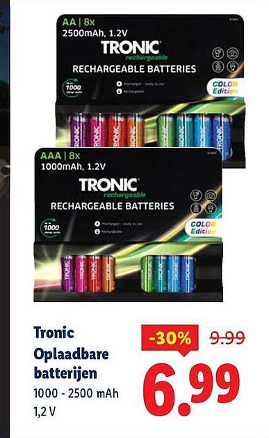 Tronic Oplaadbare batterijen