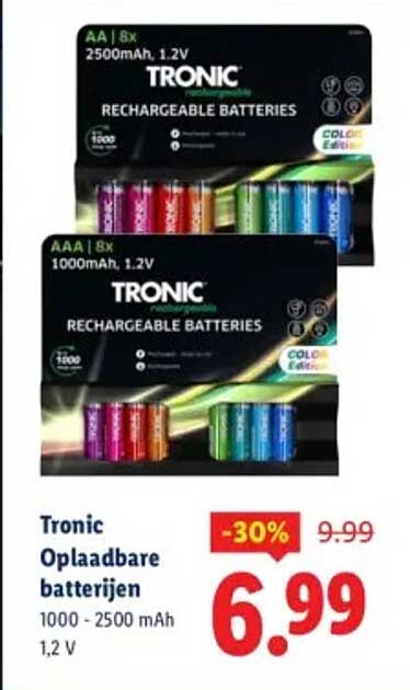 Tronic Oplaadbare batterijen