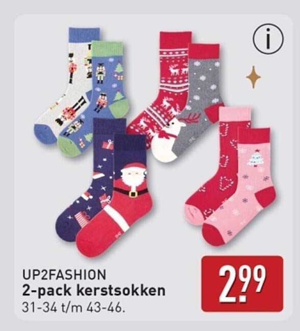 UP2FASHION 2-pack kerstsokken