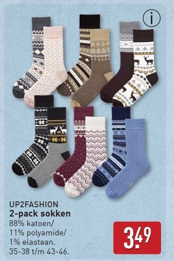 UP2FASHION 2-pack sokken
