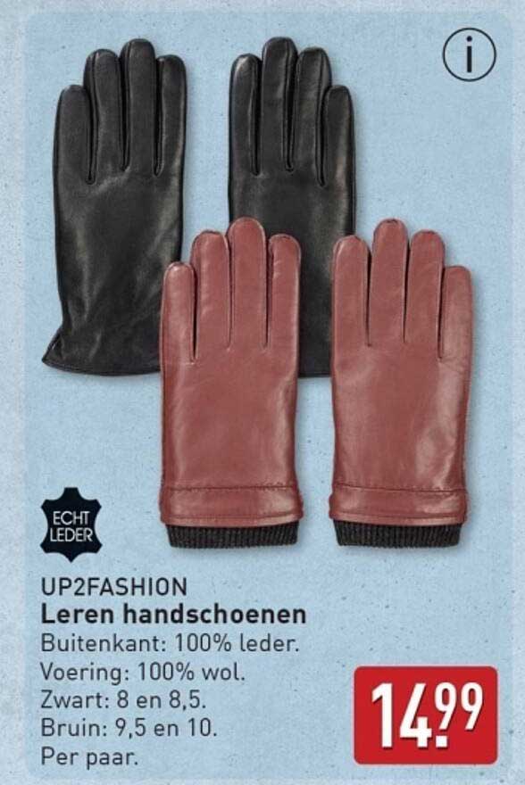 UP2FASHION Leren handschoenen