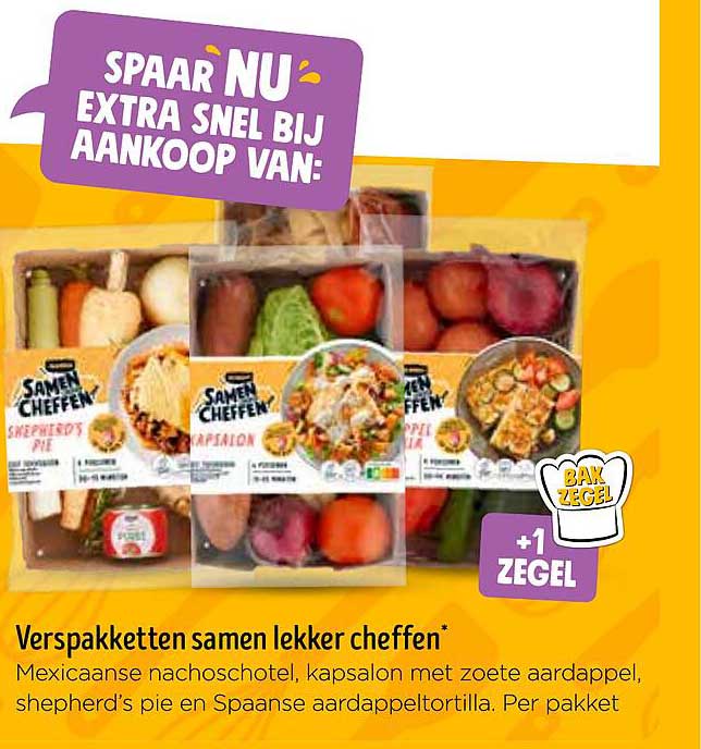 Verspakket samen lekker cheffen*