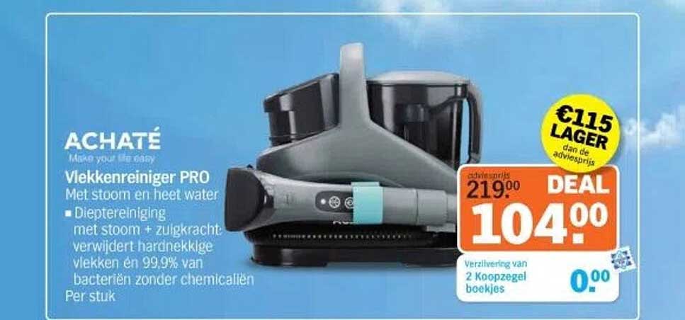 Vlekkenreiniger PRO Met stoom en heet water