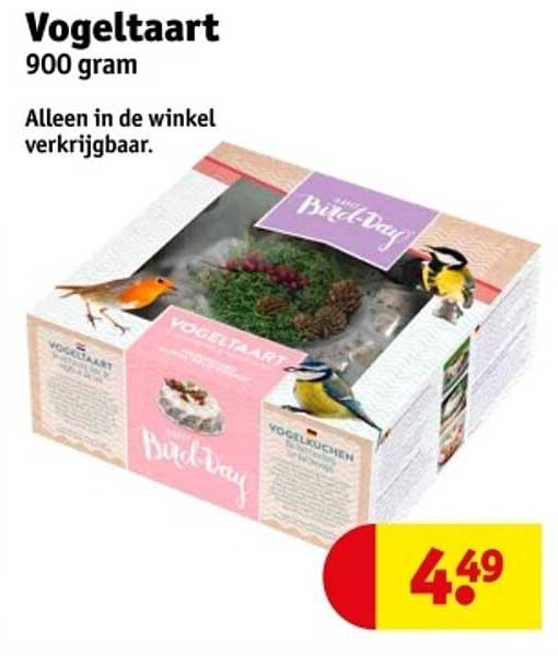 Vogeltaart 900 gram