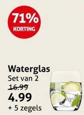Waterglas Set van 2