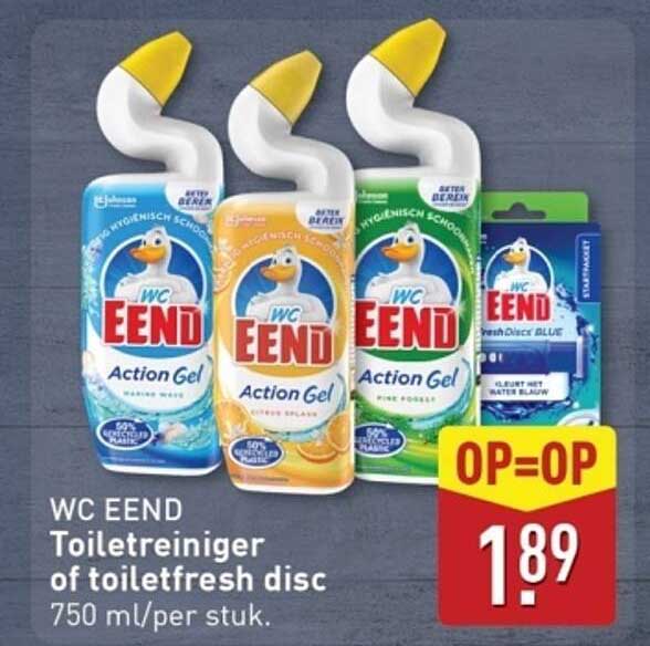WC EEND Toiletreiniger of toiletfresh disc