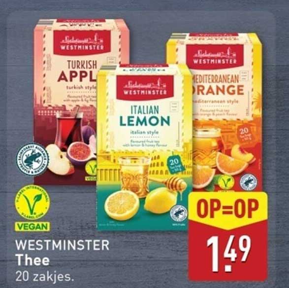 WESTMINSTER Thee 20 zakjes.