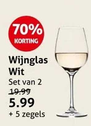 Wijnglas Wit Set van 2