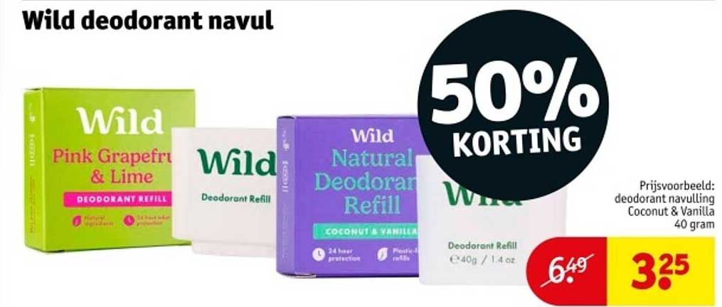 Wild deodorant navul