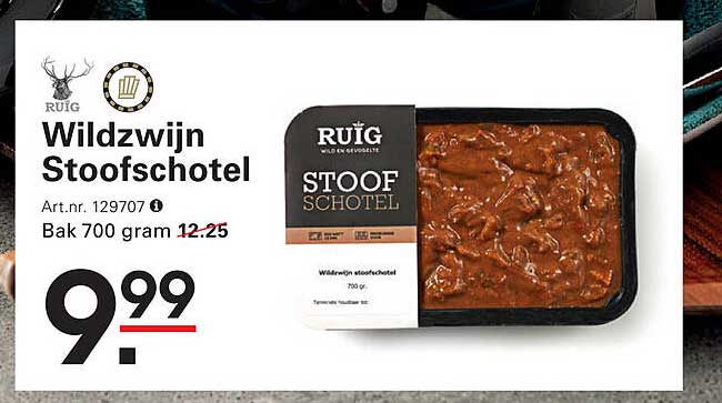 Wildzwijn Stoofschotel