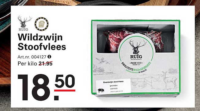 Wildzwijn Stoofvlees