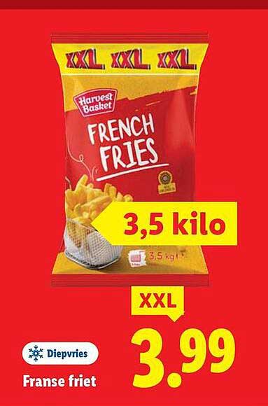 XXL Franse friet 3,5 kilo