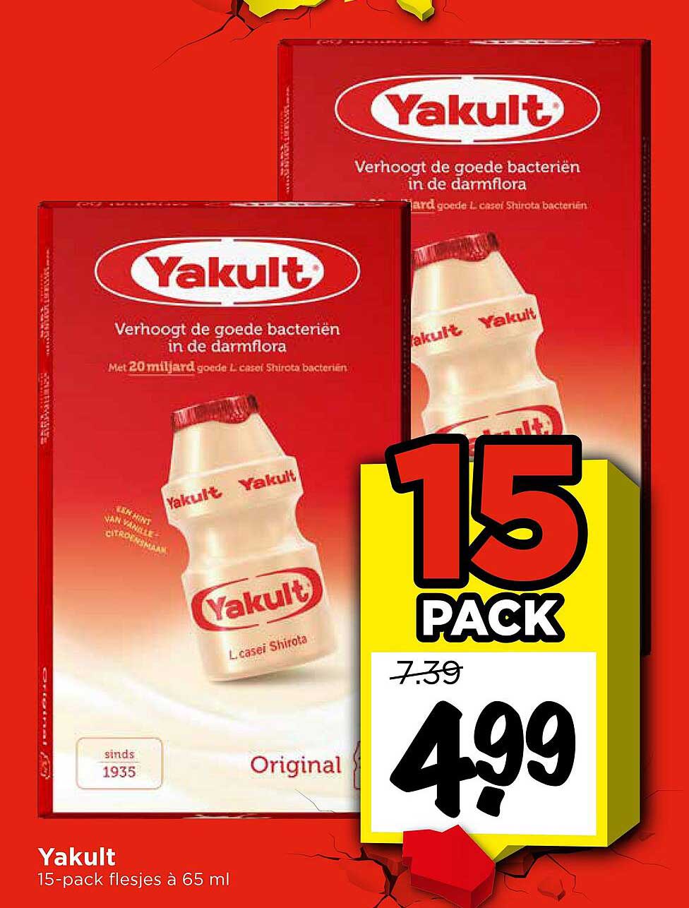 Yakult 15-pack flesjes à 65 ml